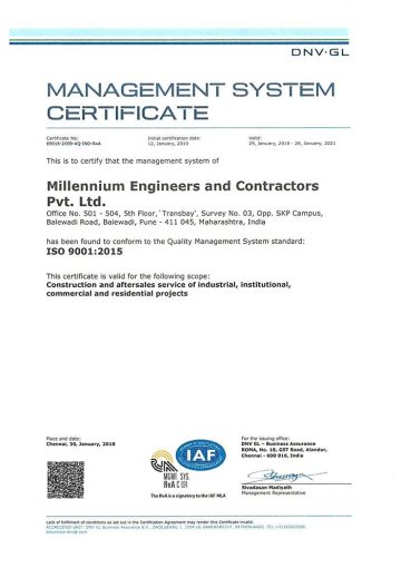 ISO 9001 : 2015 Certificate